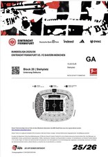 Sammlerticket Eintracht Frankfurt - FC Bayern München 04.10.2025 Print@Home