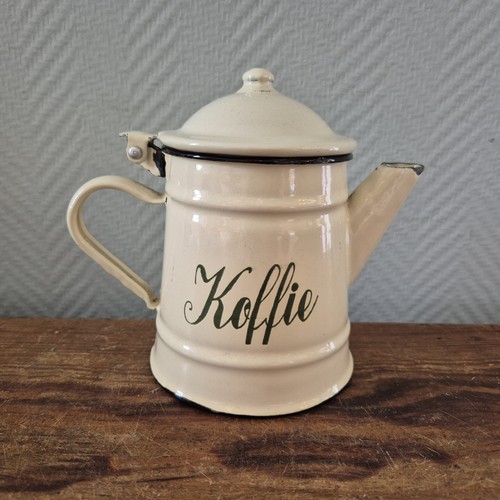 Vintage emaille kaffeekanne - vintage,
