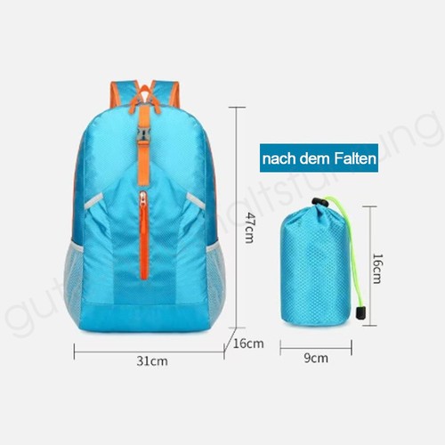 Faltbarer rucksack ultraleicht - faltbarer,