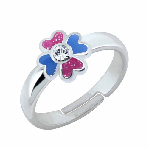 Kinder ring blume 925 silber - blume,