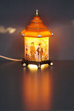 Rauchverzehrer Teehaus mit floralem Muster und Geisha Szenen 6 eckig