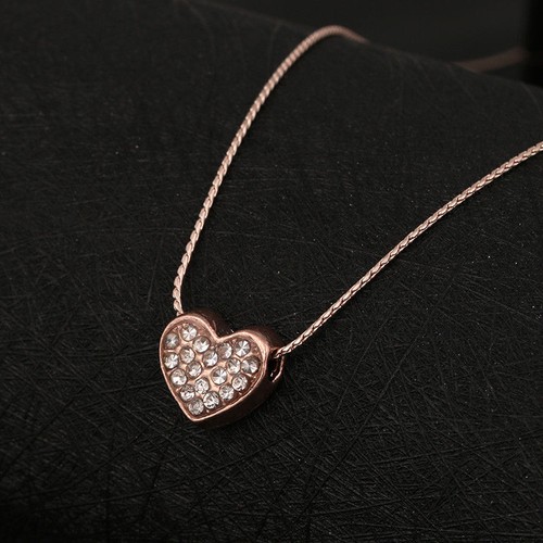 Herz halskette kette rosegold - halskette,