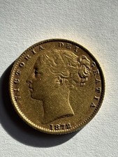 1 Sovereign Victoria 1872 Gold GB