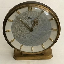 Alte runde Messing Tischuhr