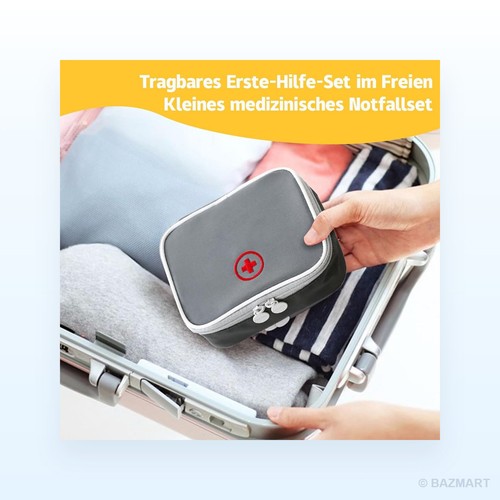 Medikamententasche,Grau