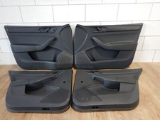 4x Türverkleidung Skoda Rapid Türpappe schwarz vorne links rechts hinten