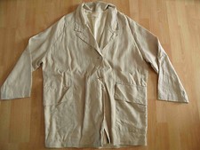 CHAMPAGNE ligne weite Leinenjacke beige Lagenlook onesize  HMI2
