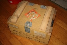 BW NATO MUN. KISTE HOLZ  VINTAGE !!! Bundeswehr Versorgungsnummer LOS Org. alt