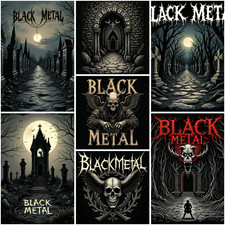 Metal Vinyl Aufkleber Heavy