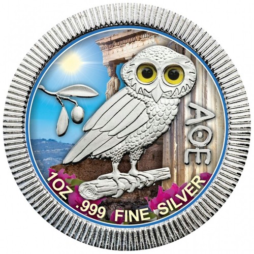 Unze silber eule - 1, athen