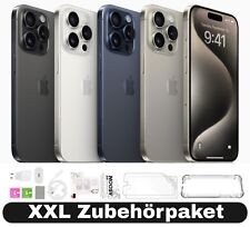 Apple iPhone 15 Pro - 128 256 512 1TB - Titan Schwarz Weiß Natur Blau - XXL Set