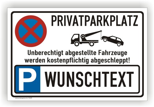 Parken verboten schild - parken,