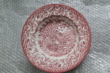 4er Set EIT England "Country Scene Red" Suppenteller/ tiefer Teller, Steingut