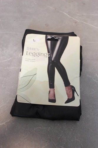 Damen wetlook legging - legging, 38