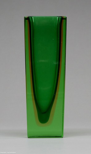 Kantige glasvase murano in - kantige,
