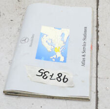 Mercedes W168 A190 Bj 00 Bord Heft Atlas & Service Stationen #98735-H456