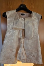 Weste Hochzeit Seide Paisley