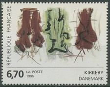 Frankreich 1995 Zeitgenössische Kunst Gemälde Per Kirkeby 3111 postfrisch