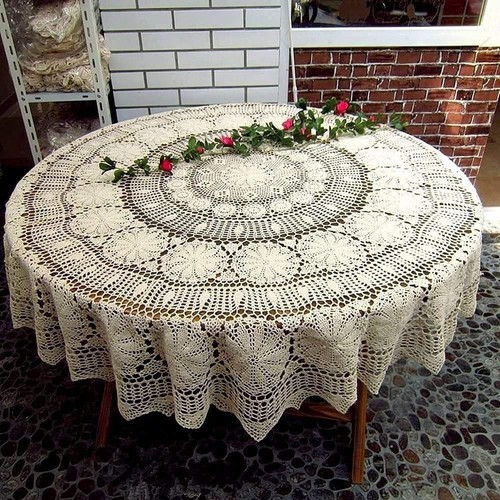 Vintage rund handarbeit - rund,