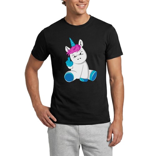 Einhorn wütend stinkefinger - einhorn,