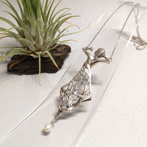 Jugendstil dame perle - perle, collier