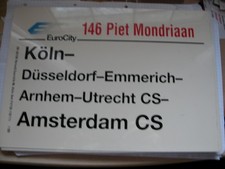 Zuglaufschild  EC  146  Piet Mondriaan