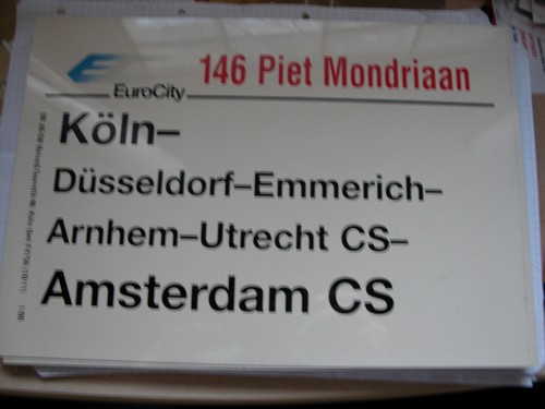 Zuglaufschild 146 piet - zuglaufschild,