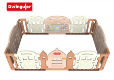Dwinguler Baby Laufgitter Castle Caramel 2.4 m x 1.5 m x 78.3 cm