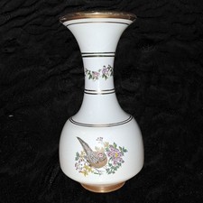 Handgefertigte griechische Vase Neofitou – 24K Gold – Vogel- & Blumenmotiv