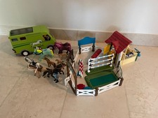 Playmobil Konvolut Pferdetransporter plus Pferde-Koppel mit vielen Einzelzeilen