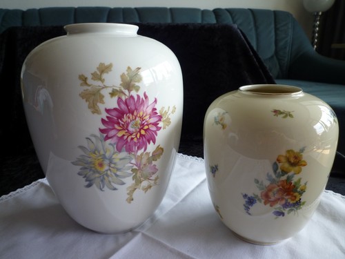 Porzellan vase blumenvasen - 2x,