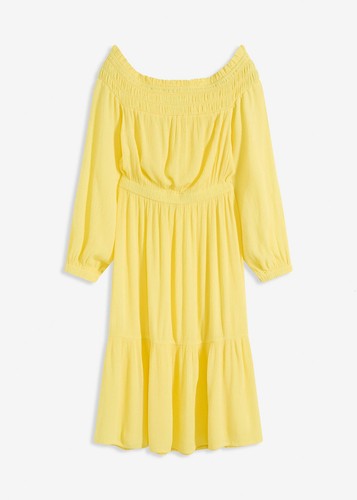 Carmen kleid aus - aus, ballonärmel