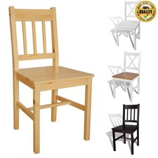 2/4/6er Esszimmerstühle Set Küchenstuhl Esszimmerstuhl Kiefer Holz Stuhl Stühle