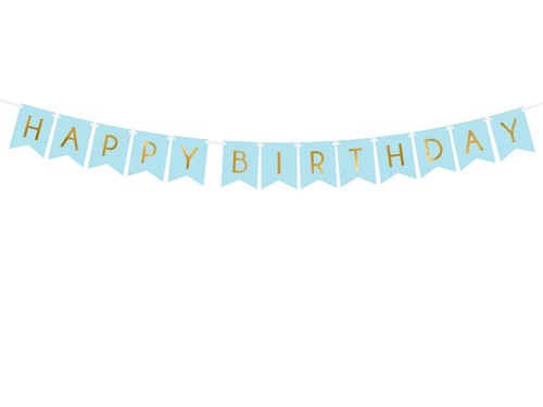 Papiergirlande happy birthday - papiergirlande,