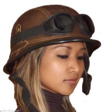 Chopper Helm+Brille -M- Helm incl. Brille-M- Biker Helm -M-  Roller Helm  -M-