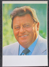 seltene Original Autogrammkarte alter Zeit  FRANZ JOSEF STRAUß  lächelt mal !!