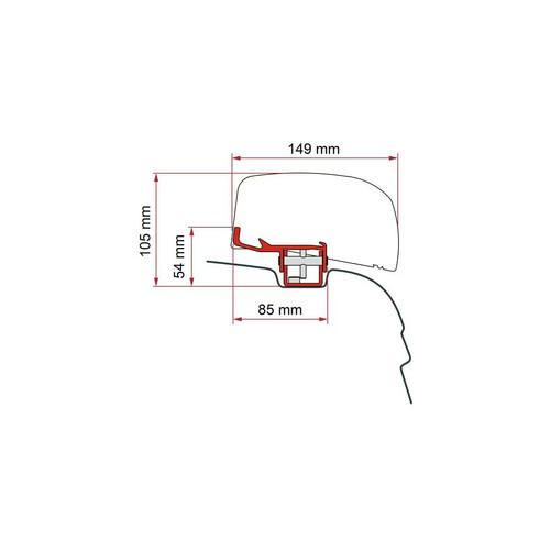 Fiamma f40van adapter für - fiamma,