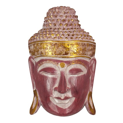 Buddha maske holz - buddha,