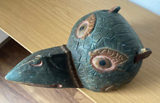 Antike Vogelmaske, Unikat, BALI, Holz handgeschnitzt handbemalt, ritueller Tanz