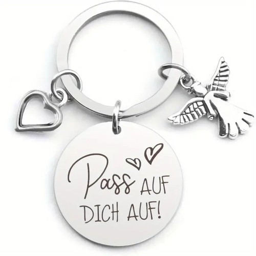 Schlüsselanhänger pass auf - "pass,