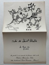 NIKI DE SAINT PHALLE - Einladungskarte - 1970