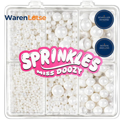 Zuckerperlen essbar 130g - zuckerperlen,