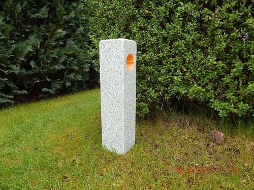 Gartensteckdose granit stele - granit,