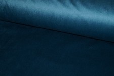 Samt Dekostoff Velvet in Petrol Blaugrün  0,5m Martindale  60.000 Meterware