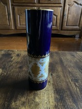 Hutschenreuther Echt Kobalt Blaue Vase mit Golddekor