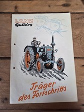 Orig. Schlepper Prospekt Träger des Fortschritts Lanz Traktor 