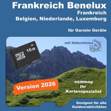 Frankreich Benelux Karte Topo
