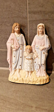 Sehr alte Porzellanfigur "Heilige Familie" Maria, Josef und Jesuskind
