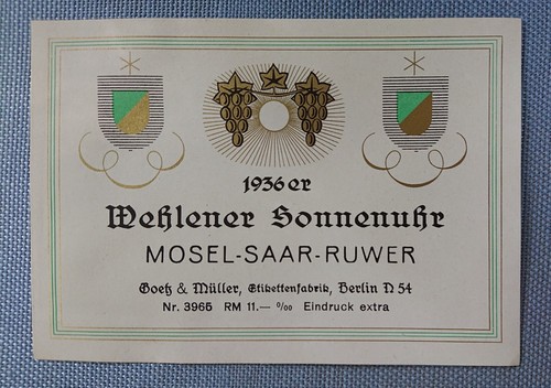 Altes weinetikett - altes,