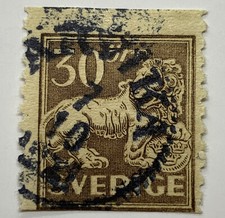 1920 SWEDEN STANDING LION